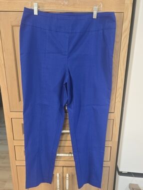 Zac & Rachel Cobalt Straight-Leg Ponte Pants